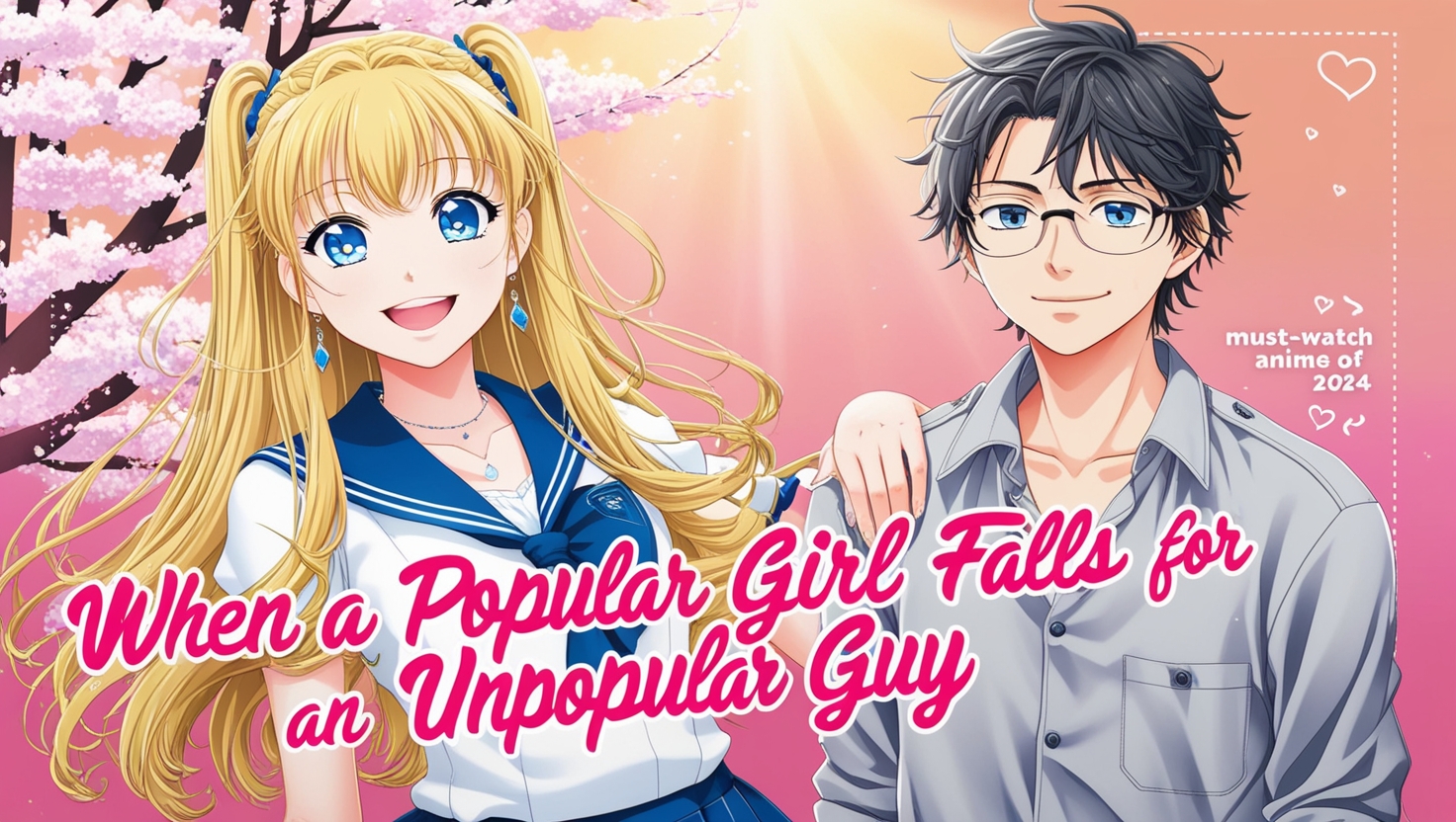 anime where a popular girl falls for an unpopular guy.